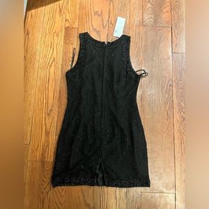 Black beaded LBD